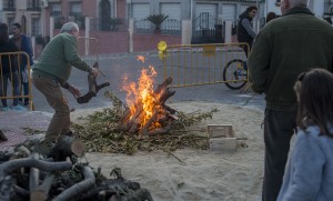 También hubo un buen 'candelorio' para darle calor al ambiente. 