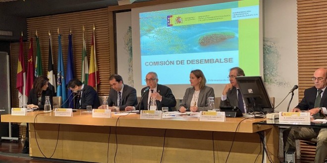 Reunión de la Comisión de Desembalse de la CHG, celebrada en Sevilla.