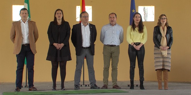 Representantes de la Corporación Municipal en el acto institucional por el Día de Andalucía.