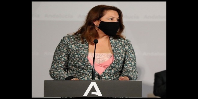 Carmen Crespo en la comparecencia de ayer para opinar sobre el acuerdo de la PAC. Foto: Junta de Andalucía.