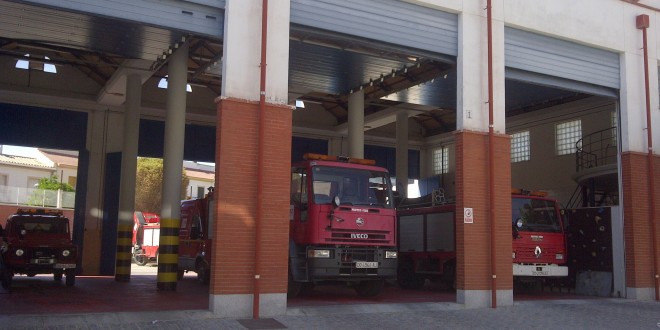 Parque Comarcal de bomberos de Baena. Foto: TV Baena.